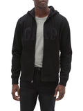 GAP mens Logo Hoodie Zip Hooded Sweatshirt, True Black V2 2, XX-Large US
