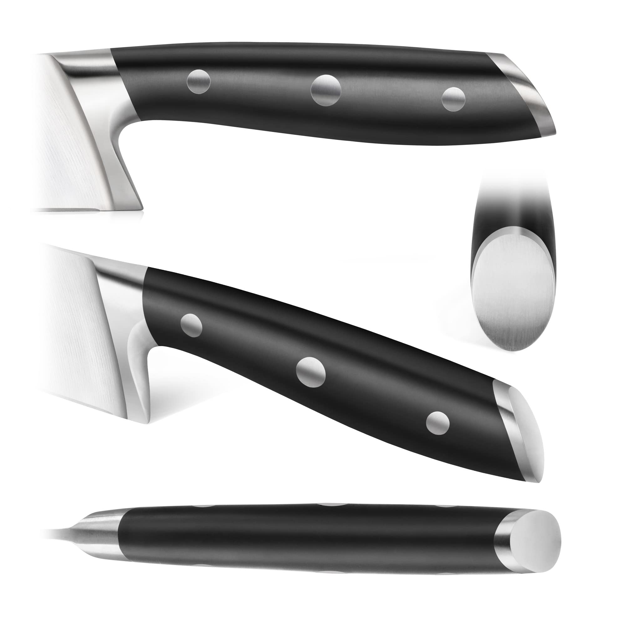 Cangshan ALPS Series 502797 German Steel Forged 2-Piece Starter Set with Sheaths, Black