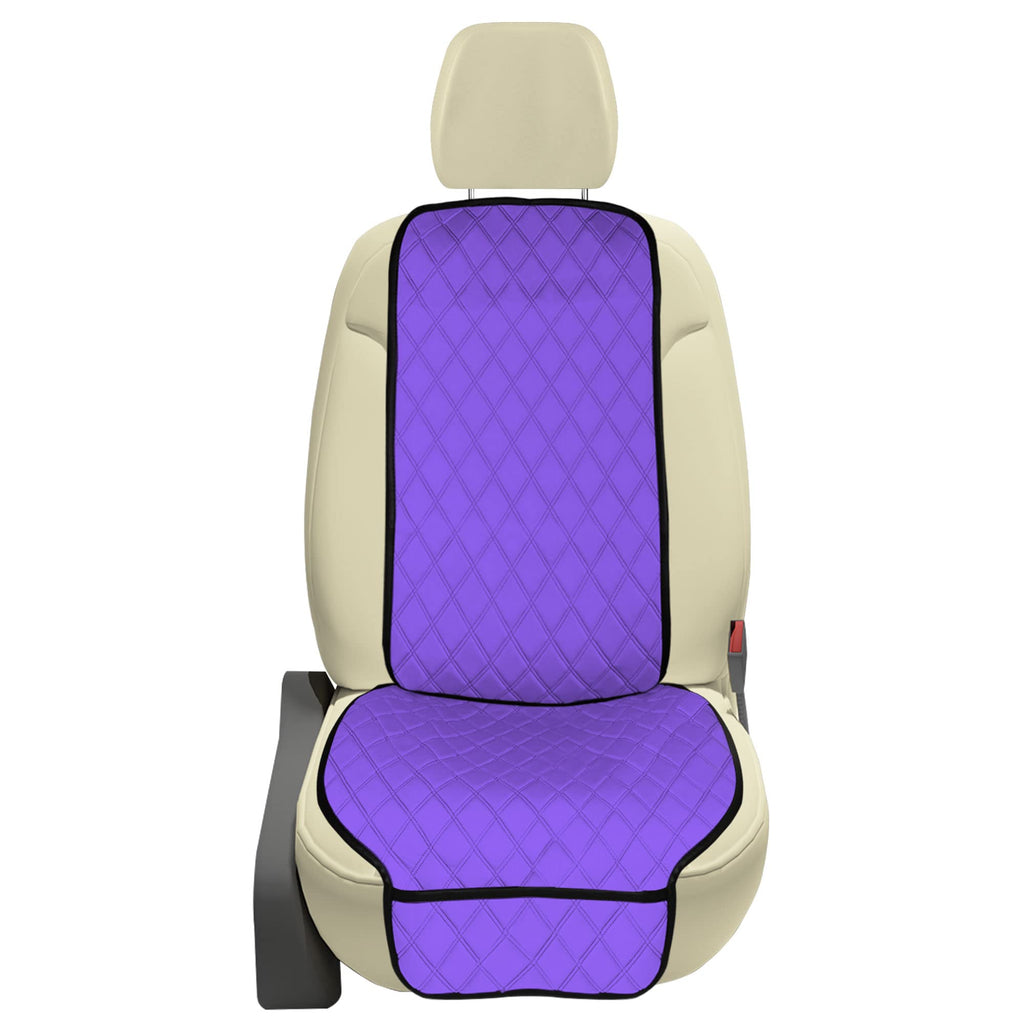 FH Group Car Seat Cushion – Neosupreme Single Front Seat Cover with Front Pockets, Airbag Compatible, Universal Fit Car Seat Cushion for Driver or Passenger Seat, SUV, Truck, Sedan & Van – Purple