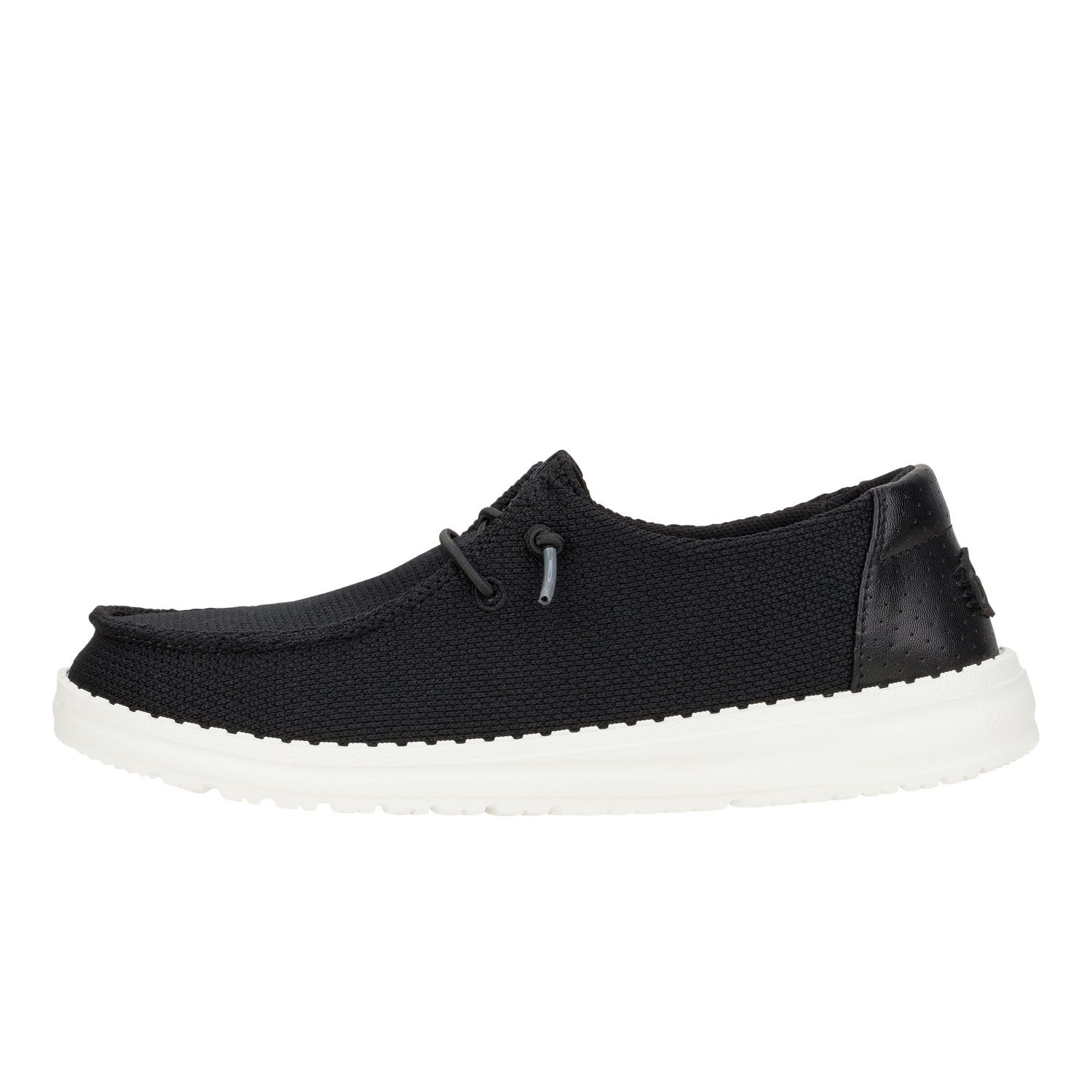 HEYDUDE Women's Wendy Hex Black Size 5 | Women's Slip On Shoes | Comfortable & Light-Weight