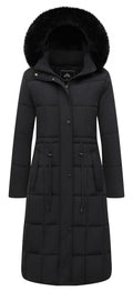 GOLDLADIES Women's Winter Coat Long Waterproof Parka - Warm Snow Jacket for Women, Windproof Winter Jacket with Hood, Heavy Duty Cold Weather Outerwear