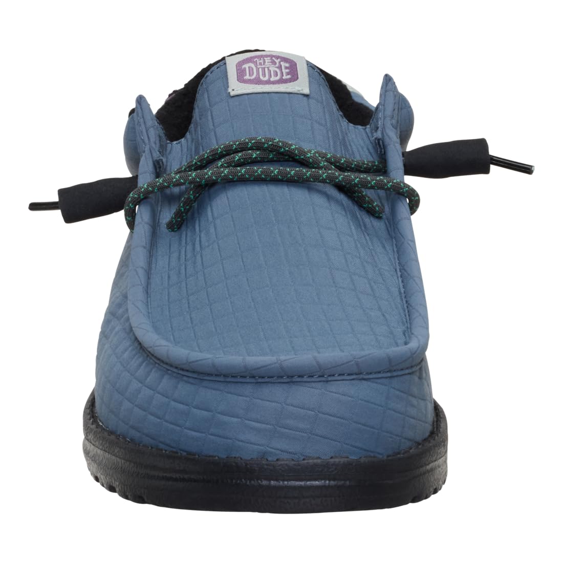 HEYDUDE Wally Quilted Stormy Blue/Multi 9, Men’s Shoes, Slip-on Loafers, Comfortable & Light-Weight