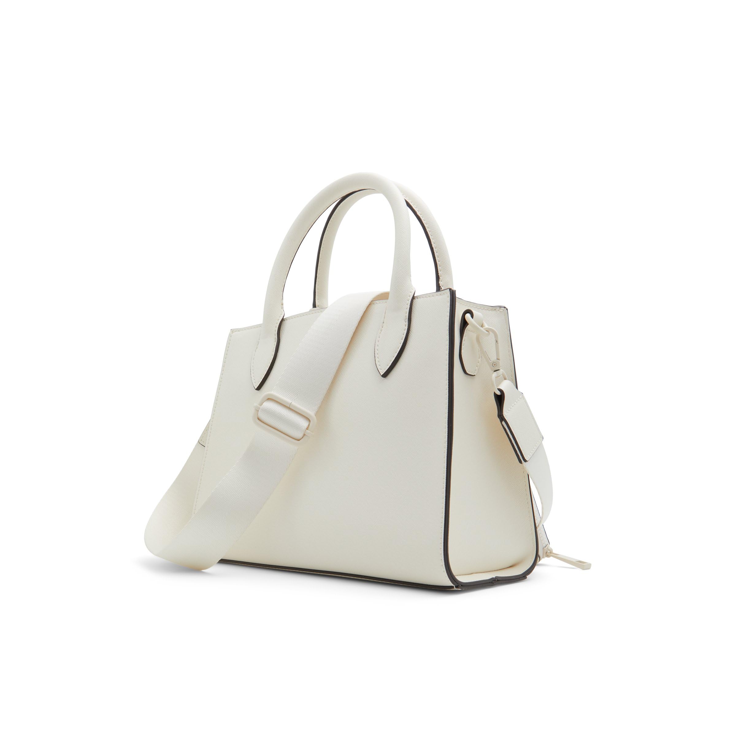 ALDO Women's Cadoanad Satchel Bag, White/Bone