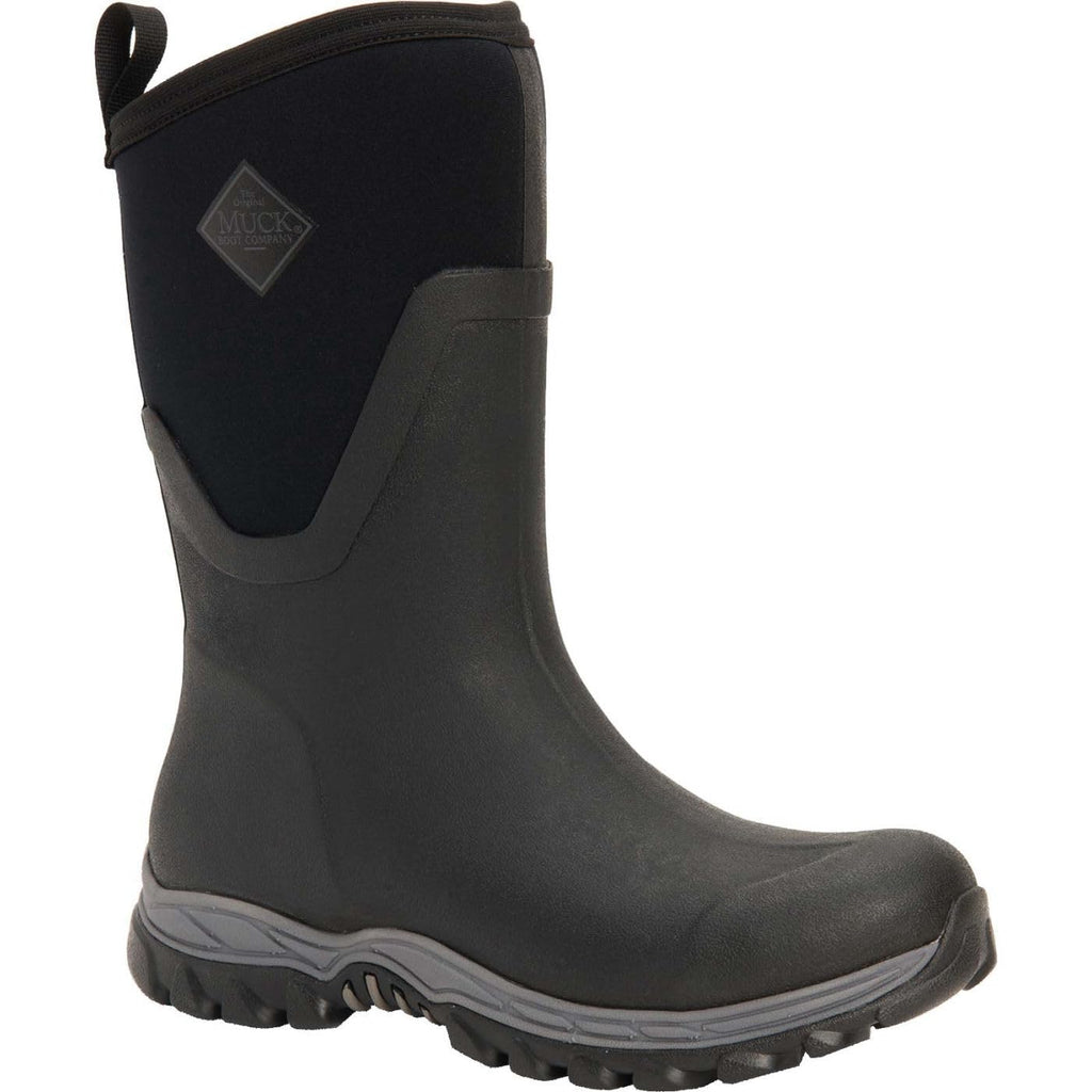 MUCK Boot Arctic Sport II Extreme Conditions Mid-Height Rubber Women's Winter Boot, Black, 9 US/9 M US