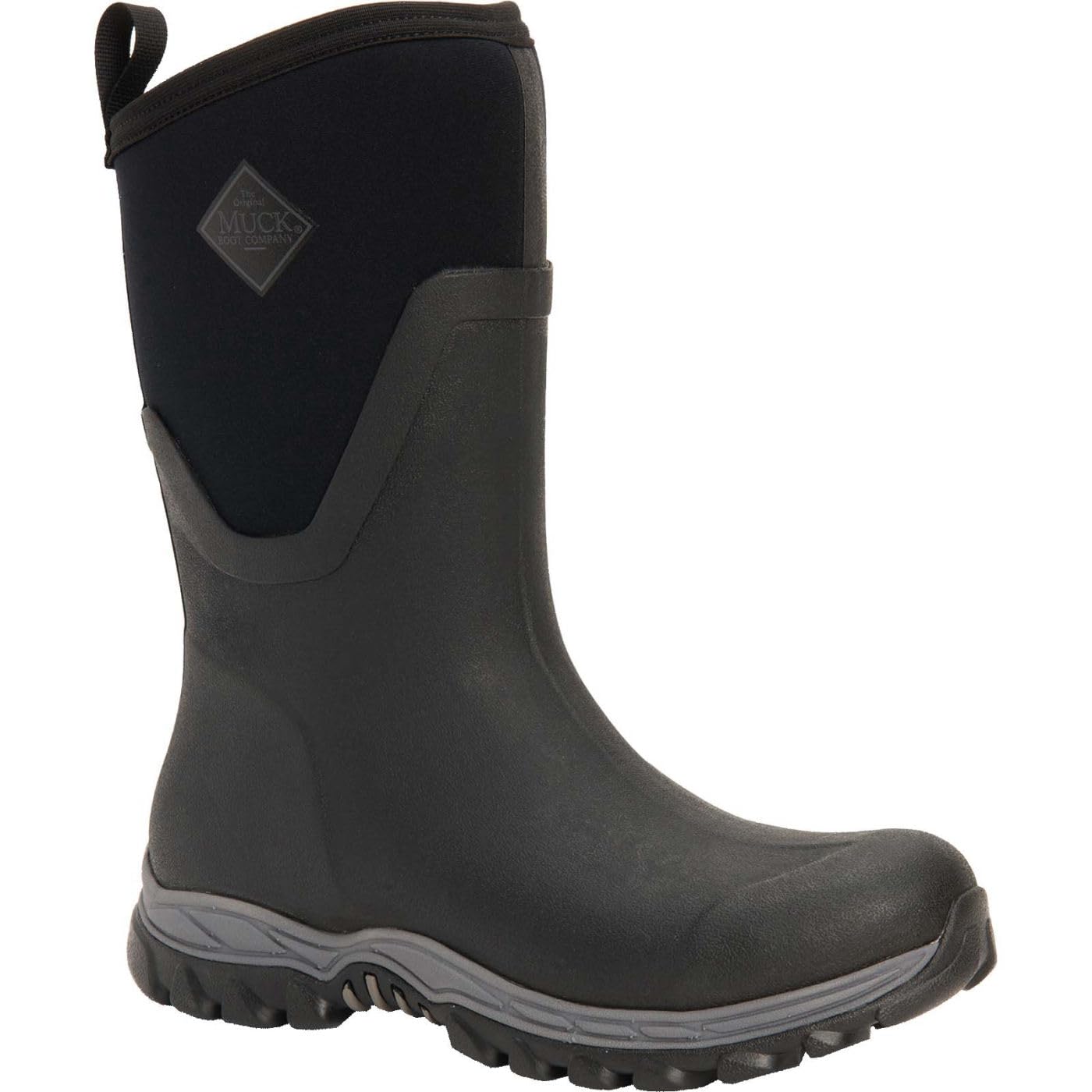 MUCK Boot Arctic Sport II Extreme Conditions Mid-Height Rubber Women's Winter Boot, Black, 9 US/9 M US