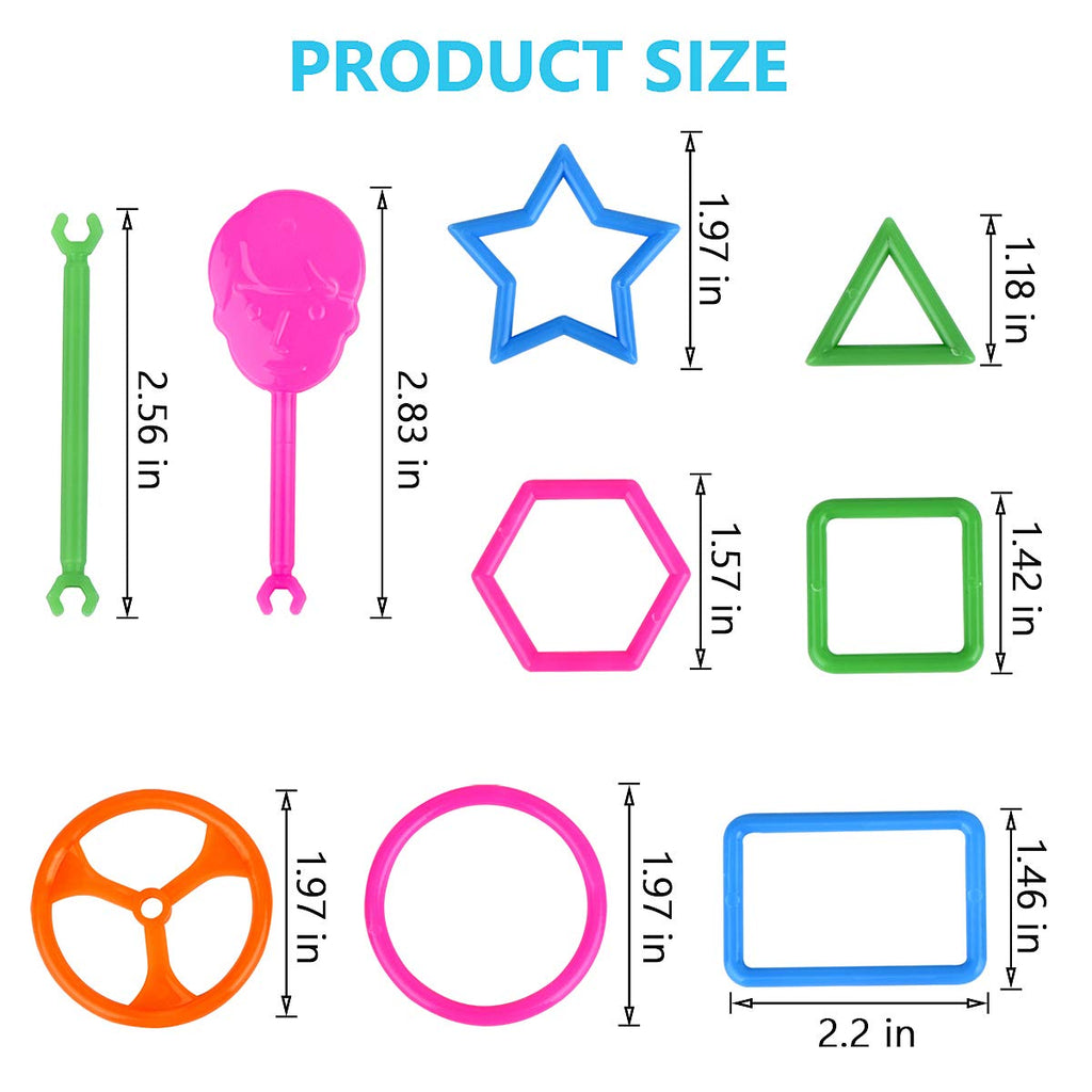 Juboury 1054Pcs Building Toy Building Blocks Bars Different Shape Educational Construction Engineering Set 3D Puzzle, Interlocking Creative Connecting Kit, Great STEM Toy for Both Boys and Girls
