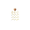 JeryWe Nose Rings for Women - 14K Gold Filled Hypoallergenic Surgical Steel Nose Ring Hoops CZ Lip Ring Screw L Shaped Studs Threadless Flat Back Stud Nose Piercings Jewelry for Women Men CZ