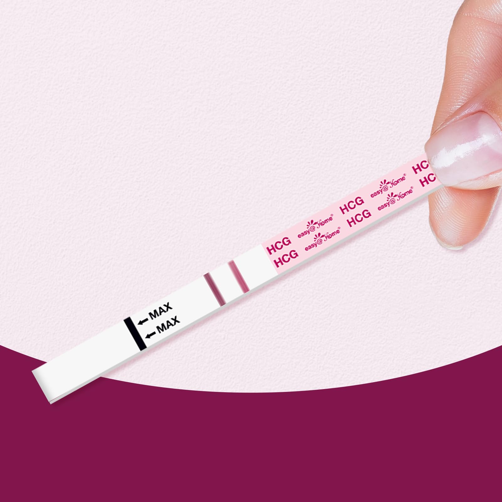 Easy@Home Pregnancy Test Strips: 20 Bulk Pregnancy Strips, Early Detection hCG Test Kit - Pruebas de Embarazo, Powered by Premom APP | 20 Pack