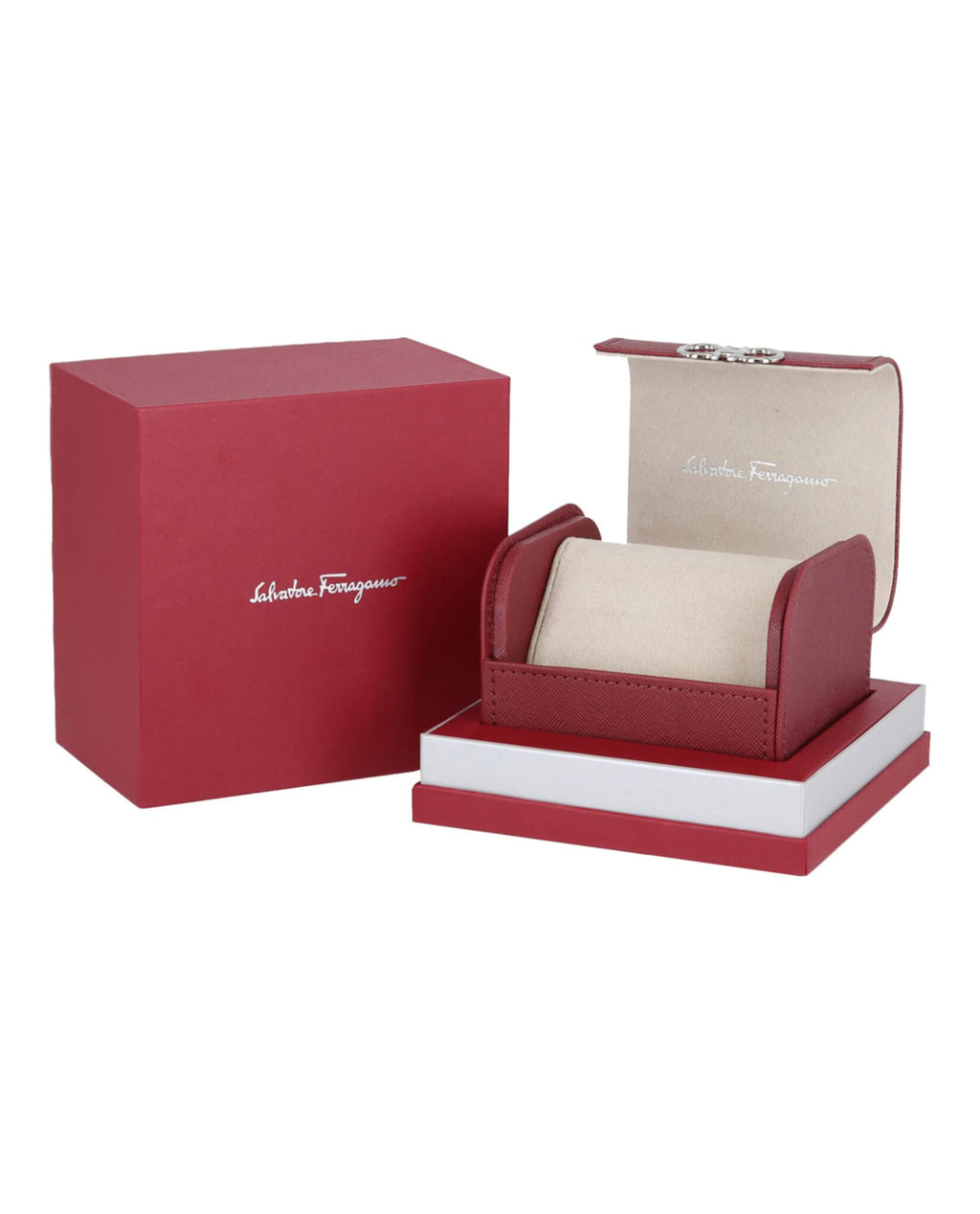 Ferragamo Urban Chrono Collection Luxury Mens Watch Timepieces with a Black Strap and Dial Featuring a Rose Gold Case