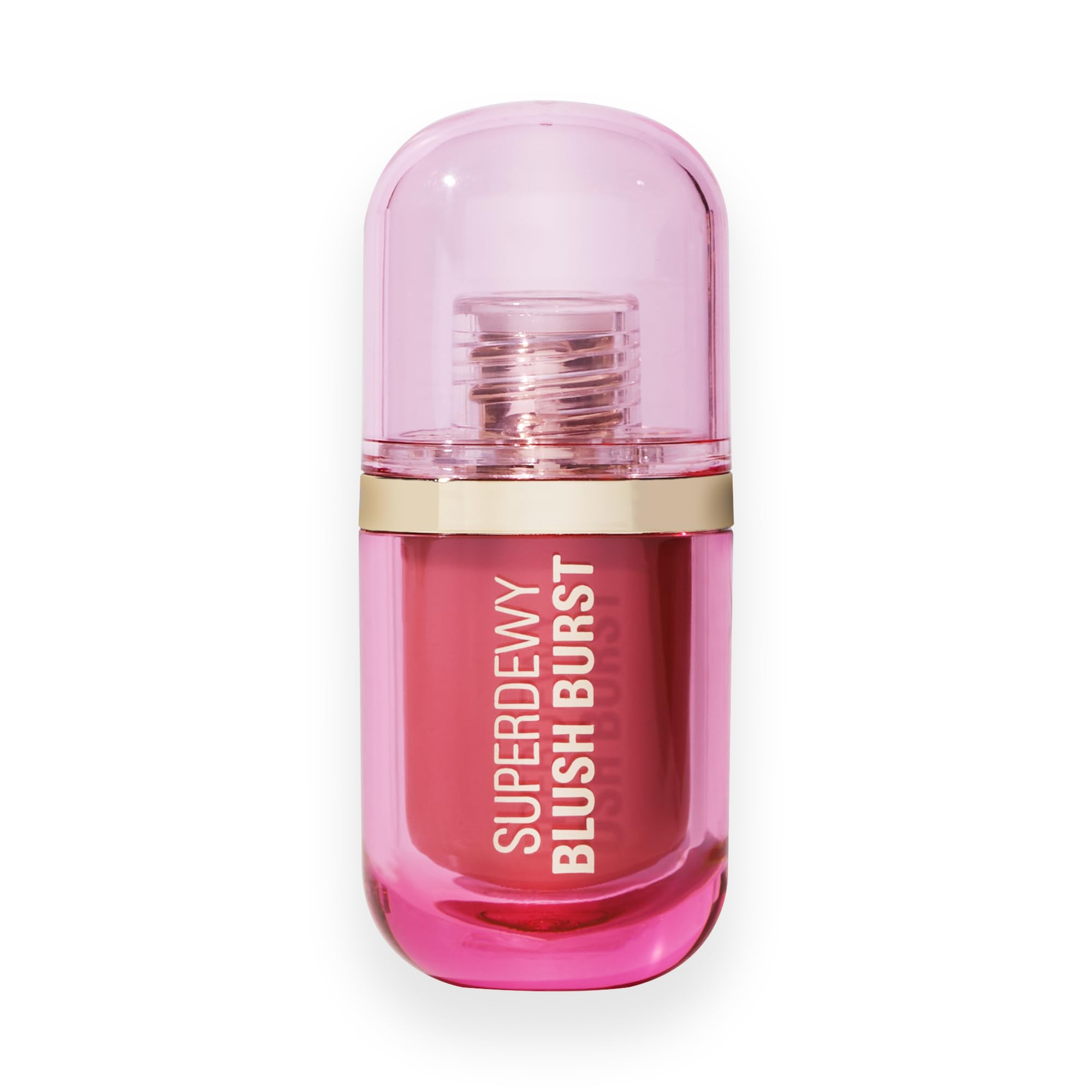Revolution Beauty London, Superdewy Liquid Blush Burst, Buildable Color for Cheek, Serum Formula with Peptides & Hyaluronic Acid, Vegan & Cruelty-Free, Strawberry Milkshake Cool Pink, 0.14 oz