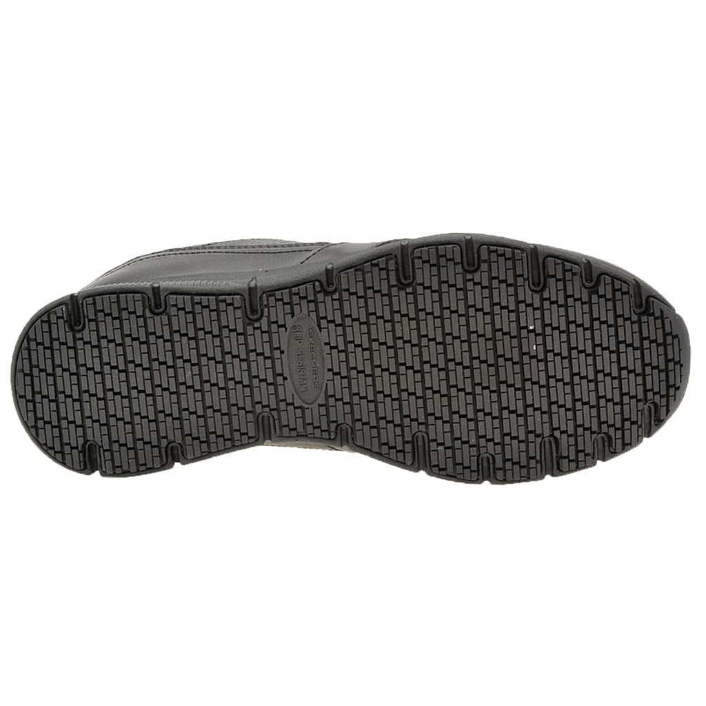 Skechers womens Nampa-wyola Food Service Shoe, Black Polyurethane, 11 Wide US