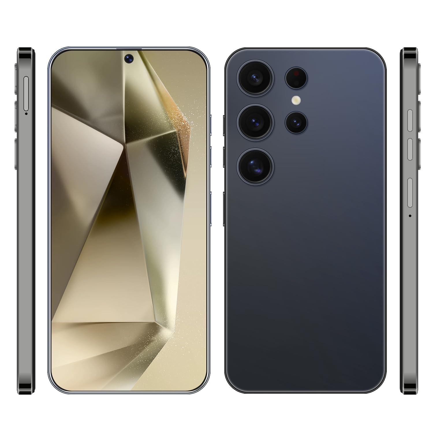 XUANMEIKE Unlocked Phone S24 Ultra Android Phone 8-core 8GB+256GB Cell Phone 7 inch HD Screen Mobile Phone 108MP+48MP Camera 6800 mAh Battery 5G Dual SIM (Titanium Deep Blue)