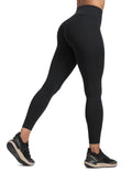 CRZ YOGA Secretsculpt Butterlift Workout Leggings 25" - No Front Seam High Waisted Womens Yoga Pants Booty Scrunch Butt Black Small