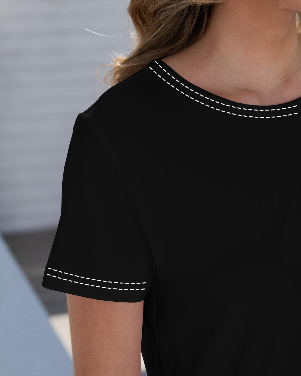 GAYHAY Black T Shirts for Women - Short Sleeve Spring Summer Tops Soft Basic Tees Beach Vacation Clothes for Casual 2026