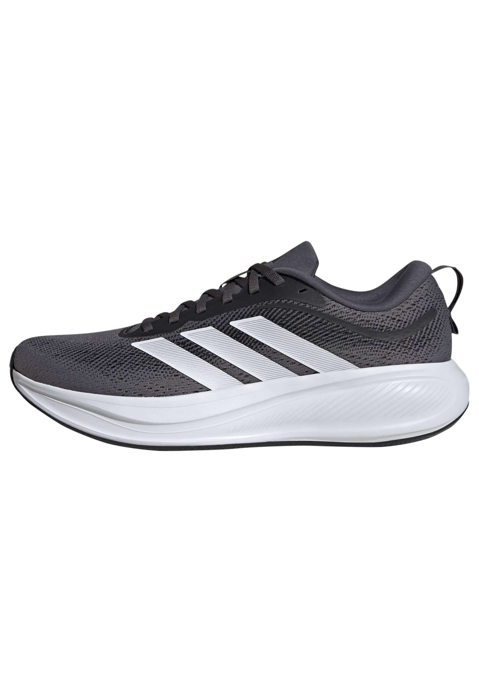 adidas Men's Response Pace Running, Black/White/Matte Silver, 8.5