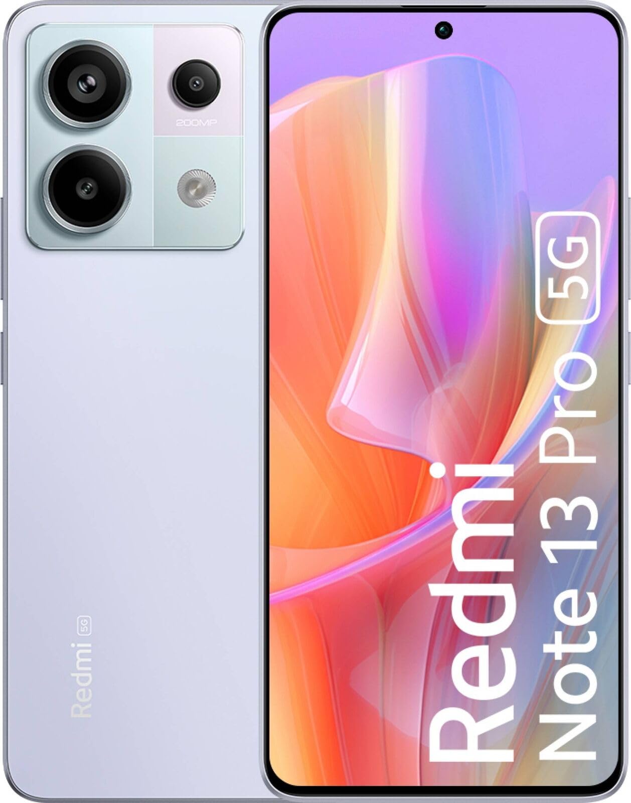 Xiaomi Redmi Note 13 Pro 5G + 4G LTE (for Tmobile Mint Tello & Global) (256Gb + 8Gb) 6.67 200mp Triple Global Unlocked (Aurora Purple )