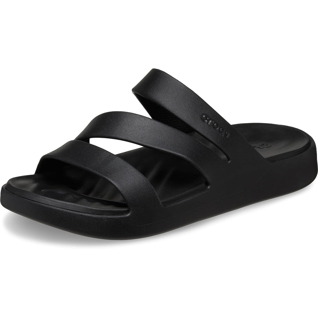Crocs Women's Getaway Strappy Blk Sandal, BLACK, 5 UK (W7)