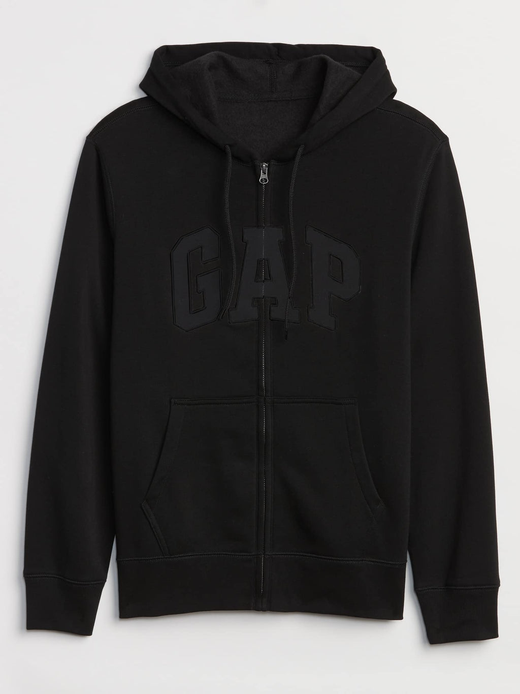 GAP mens Logo Hoodie Zip Hooded Sweatshirt, True Black V2 2, XX-Large US