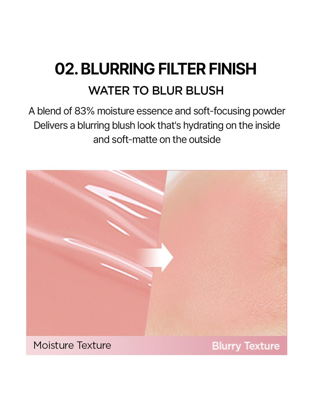 JUNG SAEM MOOL Artist Cushion Blush | Easy to Blend with Puff, Buildable Liquid Blush for Cheeks with a Natural & Matte Finish, Korean Makeup (Blur | Merry Pink)