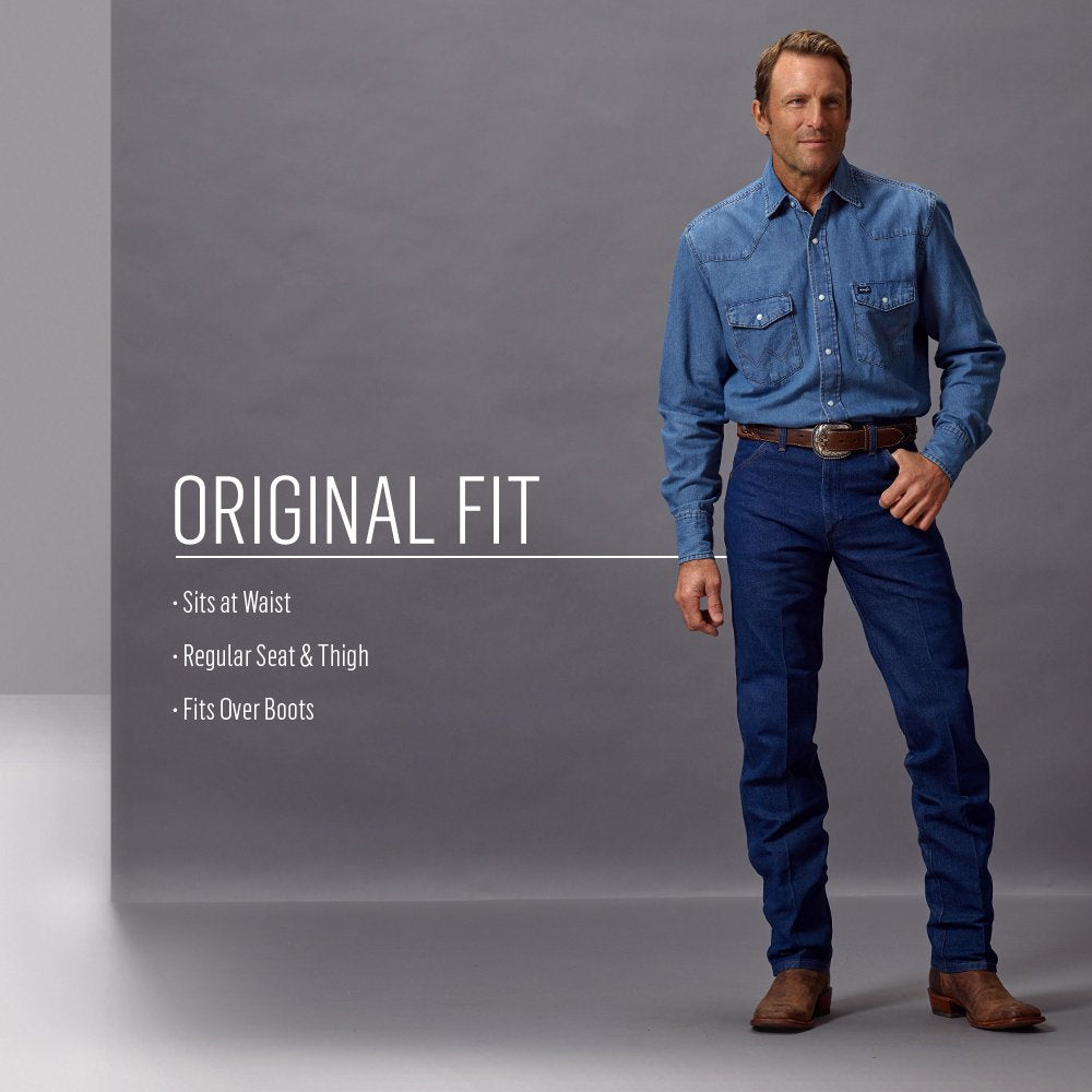 13MWZ Cowboy Cut Original Fit Jean, Prewashed Indigo, 31W x 34L