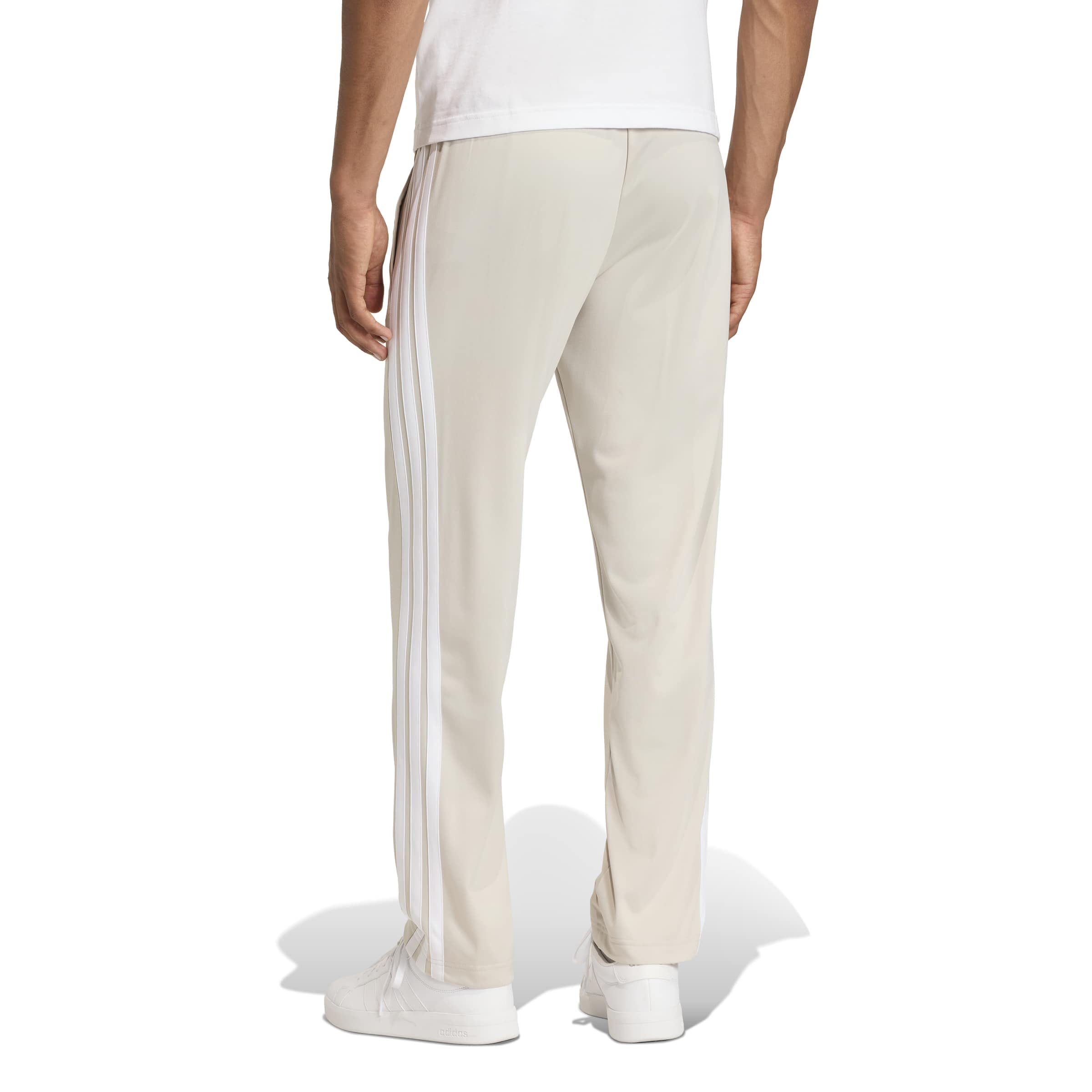 Adidas Men's 3-Stripes Tricot Opem Hem Track Pants, Wonder Alumina, Large
