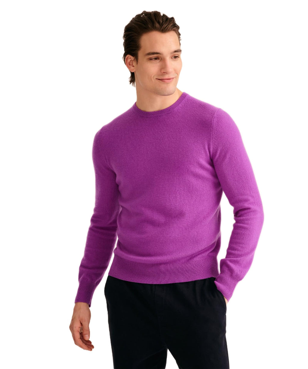 NAADAM The Original Cashmere Crewneck Sweater,Purple,XL