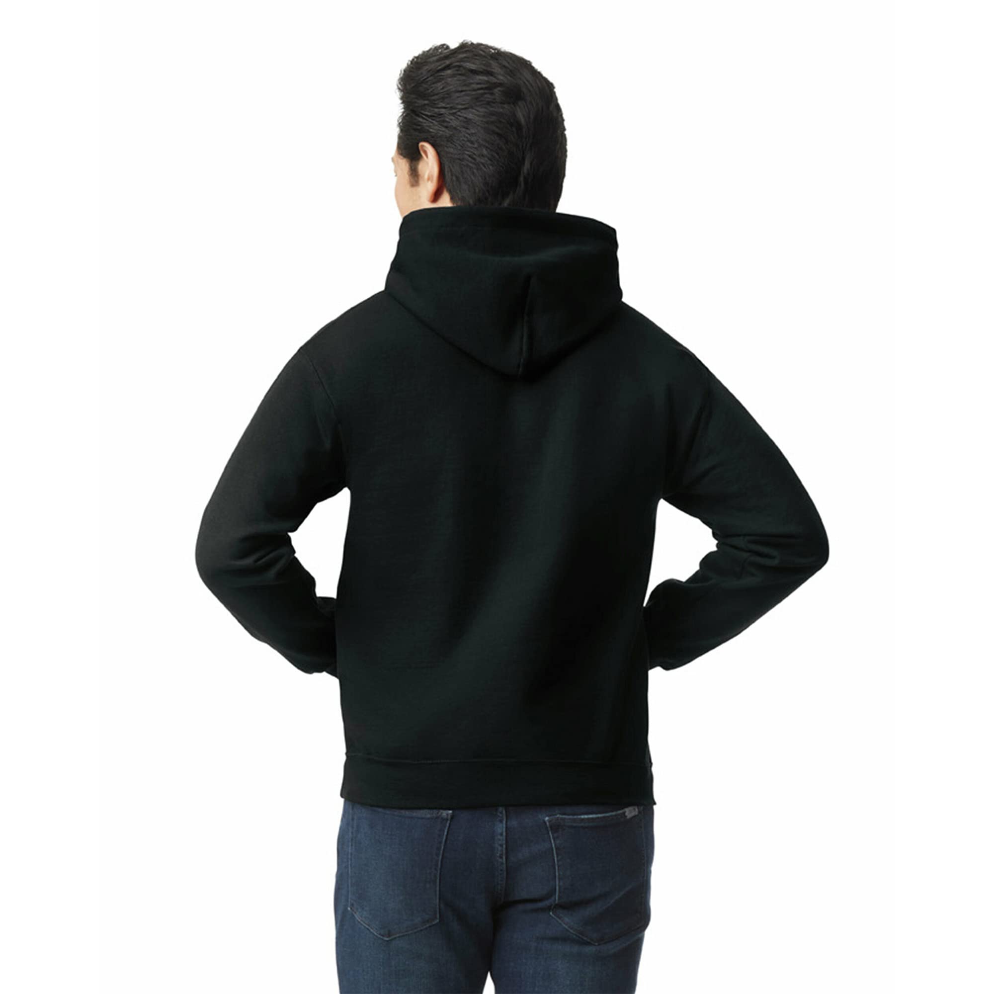 Gildan Adult Fleece Hoodie Sweatshirt, Style G18500, Multipack, Black (1-Pack), Medium