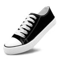 Unisex Low Top Lace Up Casual Canvas Shoes for Women and Men, Comfortable Lightweight Classic Fashion Sneakers Popular 2026, Zapatillas Casual De Lona De Moda para Hombre Y Mujer Black