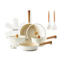 SENSARTE Ceramic Nonstick Cookware Set, Non-toxic Healthy Pots and Pans Set Ceramic Coated Kitchen Cooking Set, Free of Intentionally Added PFAS/PTFE, Dishwasher&Oven Safe Induction Compatible, 13pcs