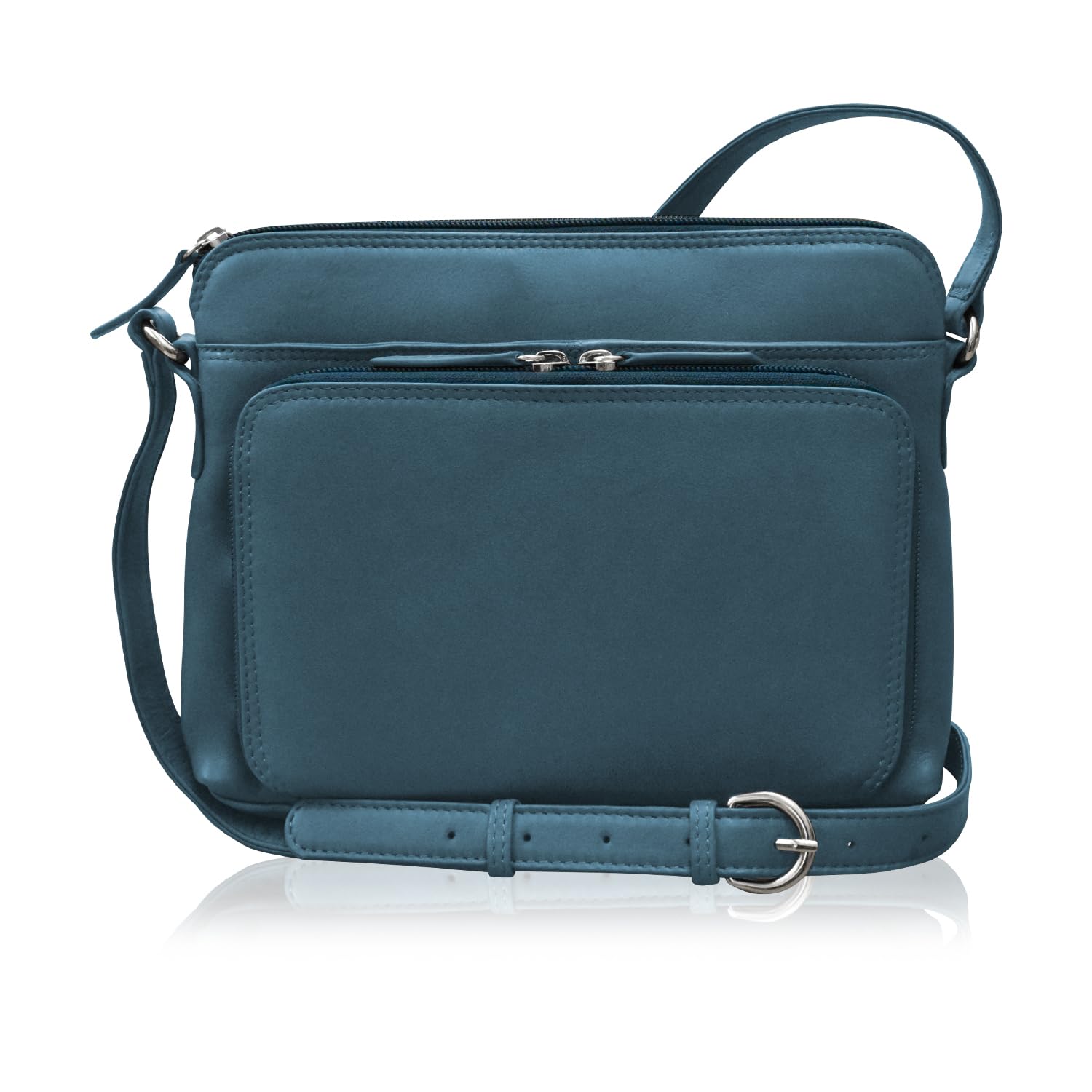 ili New York Genuine Leather Crossbody Bags for Women - Premium RFID Blocking Shoulder Bag Organizer with Adjustable Strap