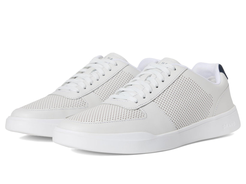 Cole HAAN Mens Grand Crosscourt Modern Perforated Sneaker, Optic White/Peacoat, 11-M US