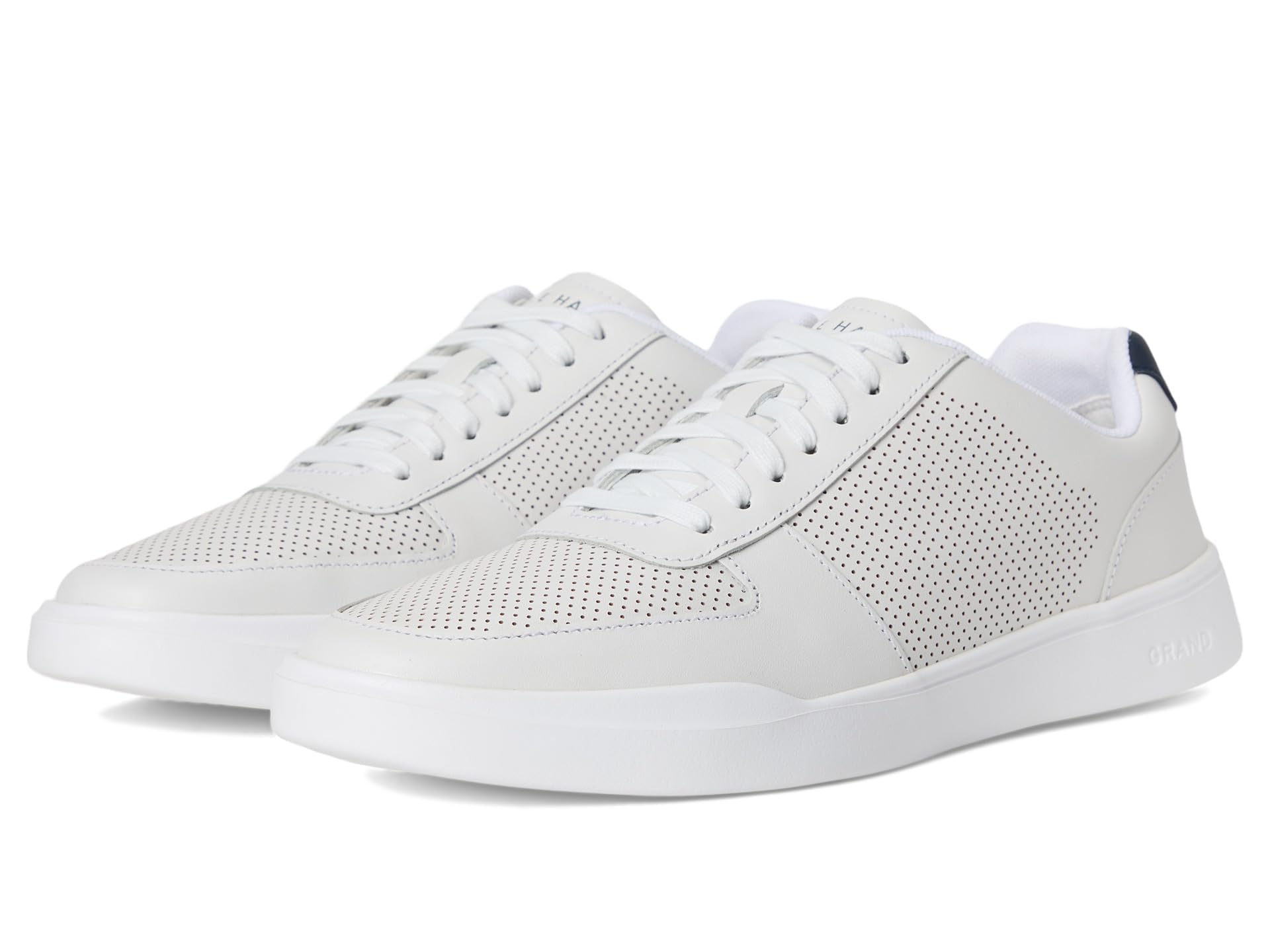 Cole HAAN Mens Grand Crosscourt Modern Perforated Sneaker, Optic White/Peacoat, 11-M US
