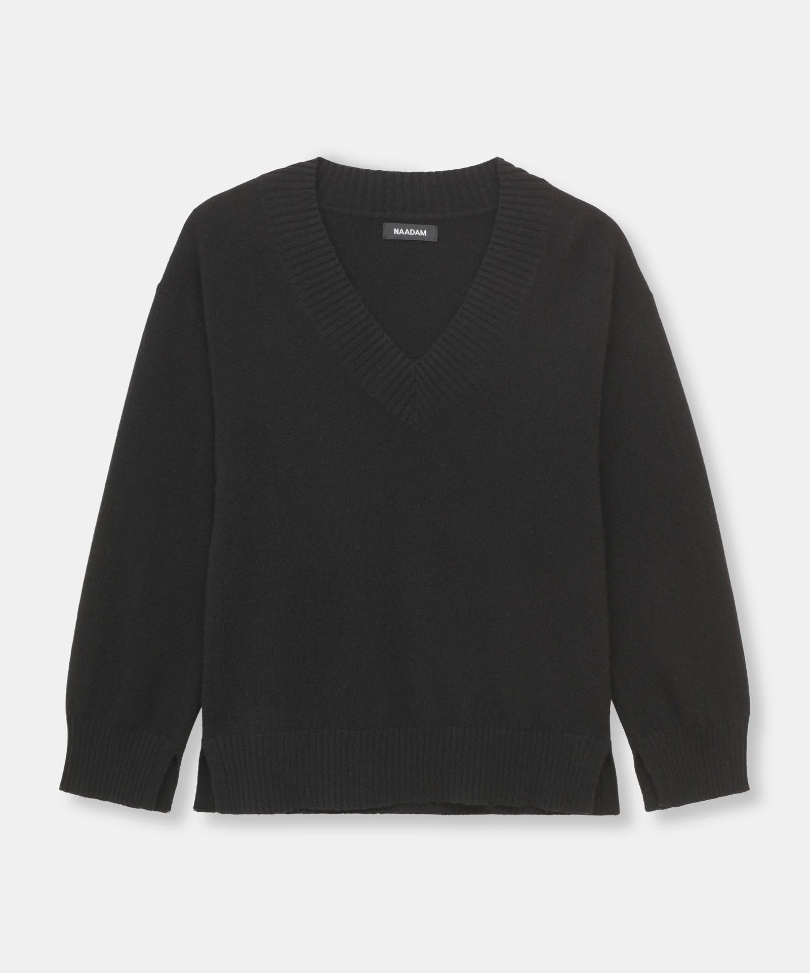 NAADAM Cashmere V-Neck Sweater, Black, M