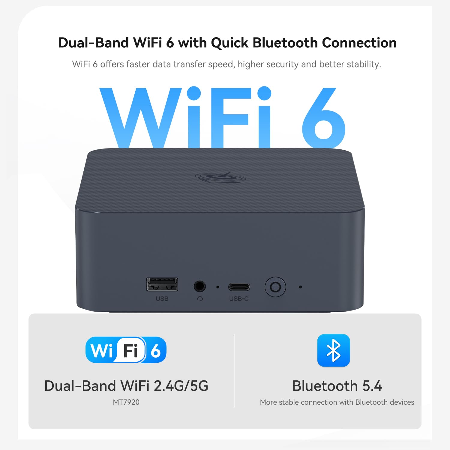 Beelink EQI12 Mini PC,Intel 12th Gen Core i5-1235U (10C/12T,up to 4.4GHz),Mini Computer with 16GB DDR4 RAM 500GB M.2 2280 PCle 4.0x4 SSD,4K Dual Screen Display/WiFi6/BT5.4/USB3.2/Dual Gigabit LAN