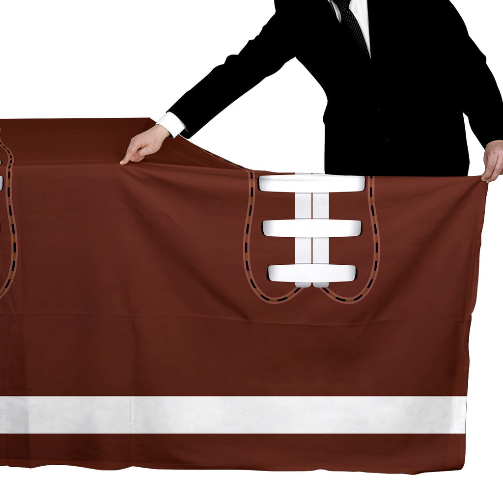 Gatherfun Football Party Decorations Disposable Tablecloth Plastic Touchdown Table Cover for Birthday Football Party Games Decoration 54 X 108Inch，2 Pack