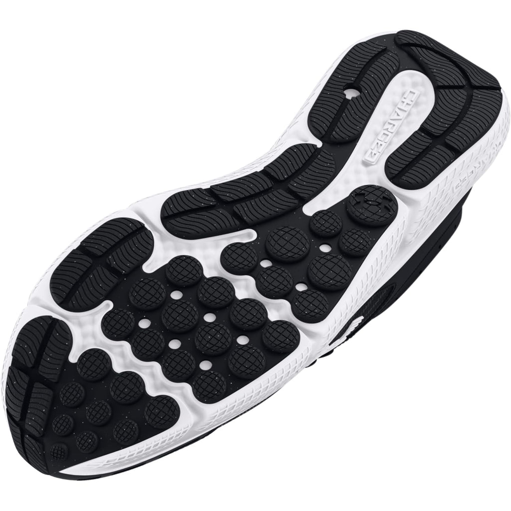 Under Armour Men's Charged Assert 10 Shoes, (001) Black/Black/White, 10.5