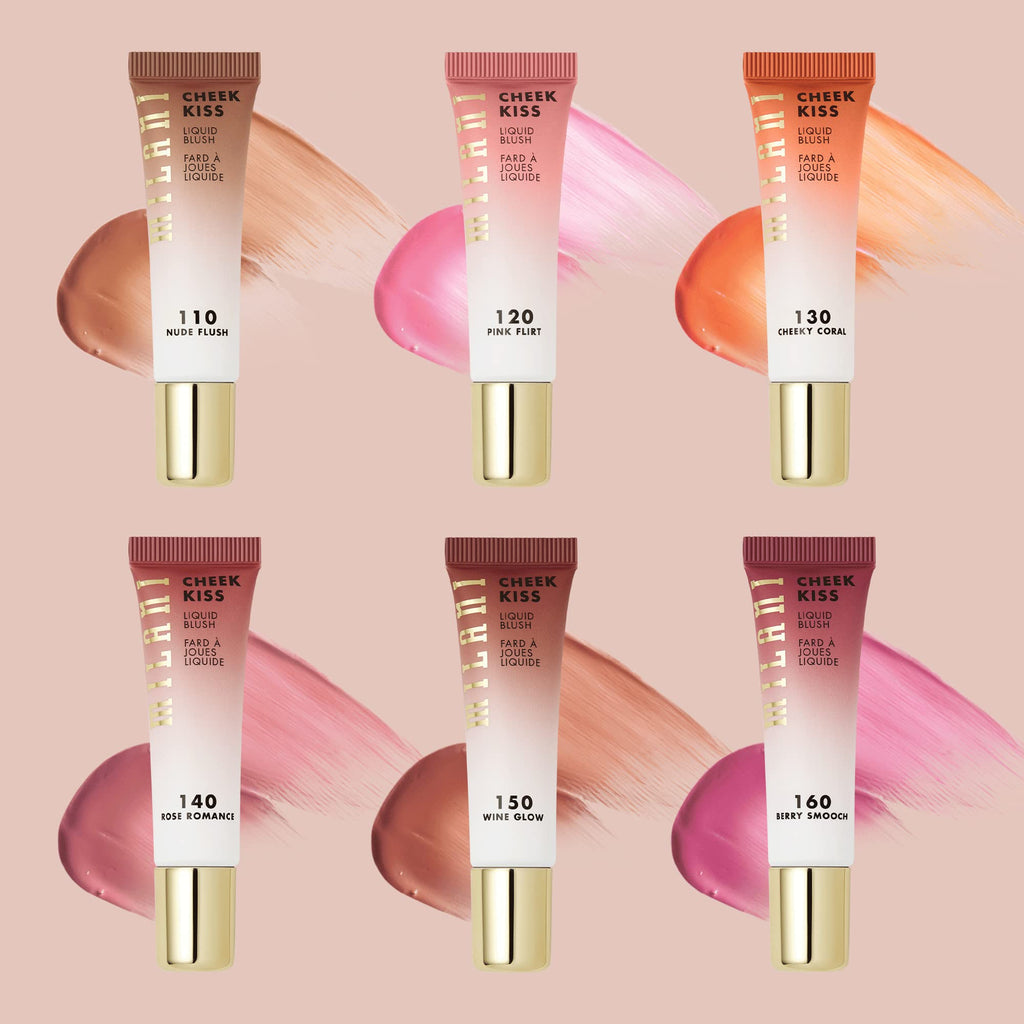 Milani Cheek Kiss Liquid Blush Makeup, Lightweight, Blendable & Buildable for Radiant Flushed Cheeks, Skin-Loving Formula - Pink Flirt