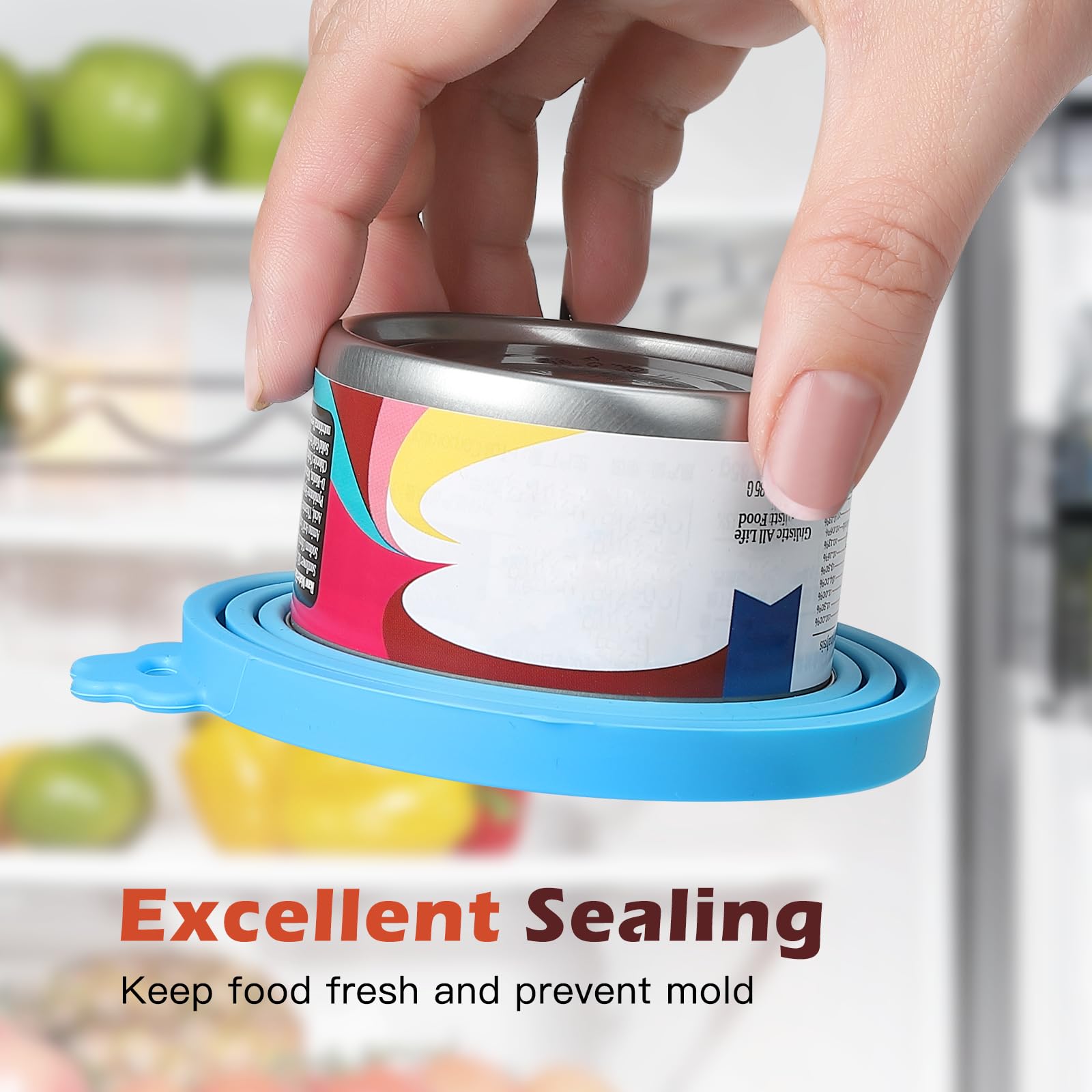 Ainvhh 8 PACK Can Lids, Pet Food Can Cover and Food Mixing Spoons Food Canned Scoop, Fits Most Standard Size Dog and Cat Can Tops for Pet Cat Dog Feeding Can and Wet Food Storage