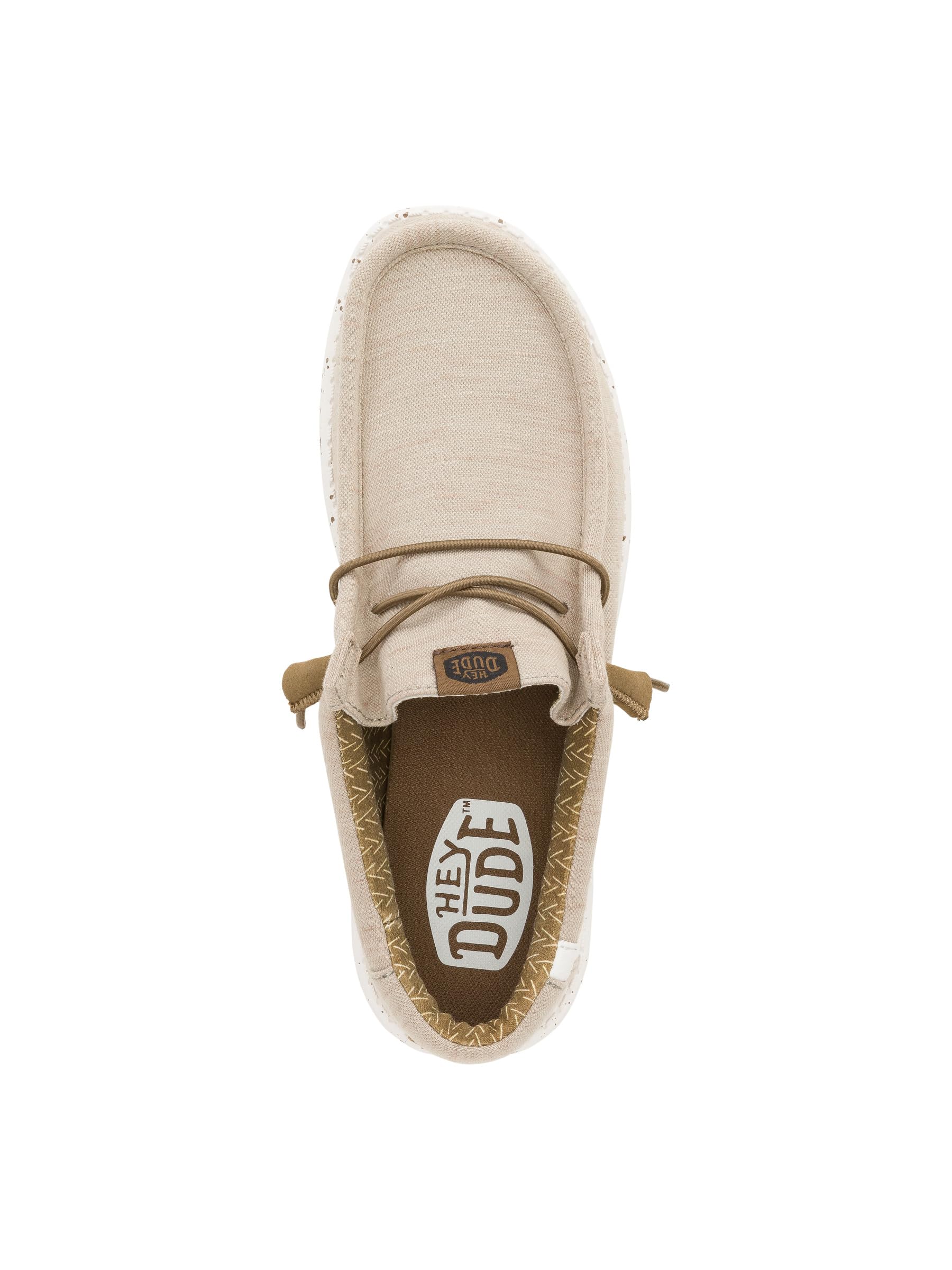 HEYDUDE Men's Wally Stretch Fleece Quarry Size 9, Men’s Shoes, Men's Slip-on Loafers, Comfortable & Light-Weight