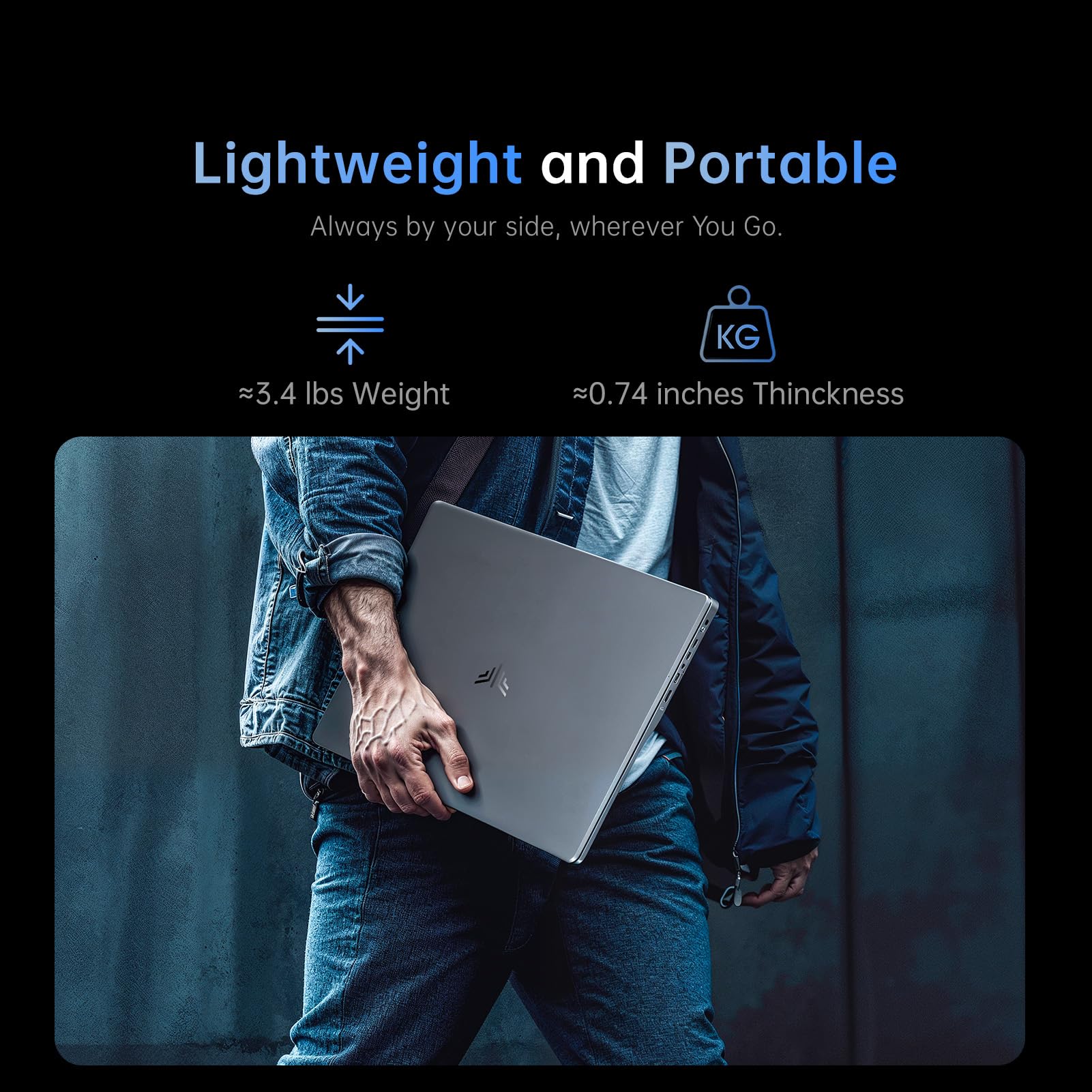 MALLRACE 15.6" IPS AMD Laptop, AMD Ryzen 3 4300U(4C/4T,Beat Intel Processor N100,up to 3.7GHz) Computer with Numbers Keyboard Type-C,WiFi 5 BT5.0, 54.72Wh for Student and Home
