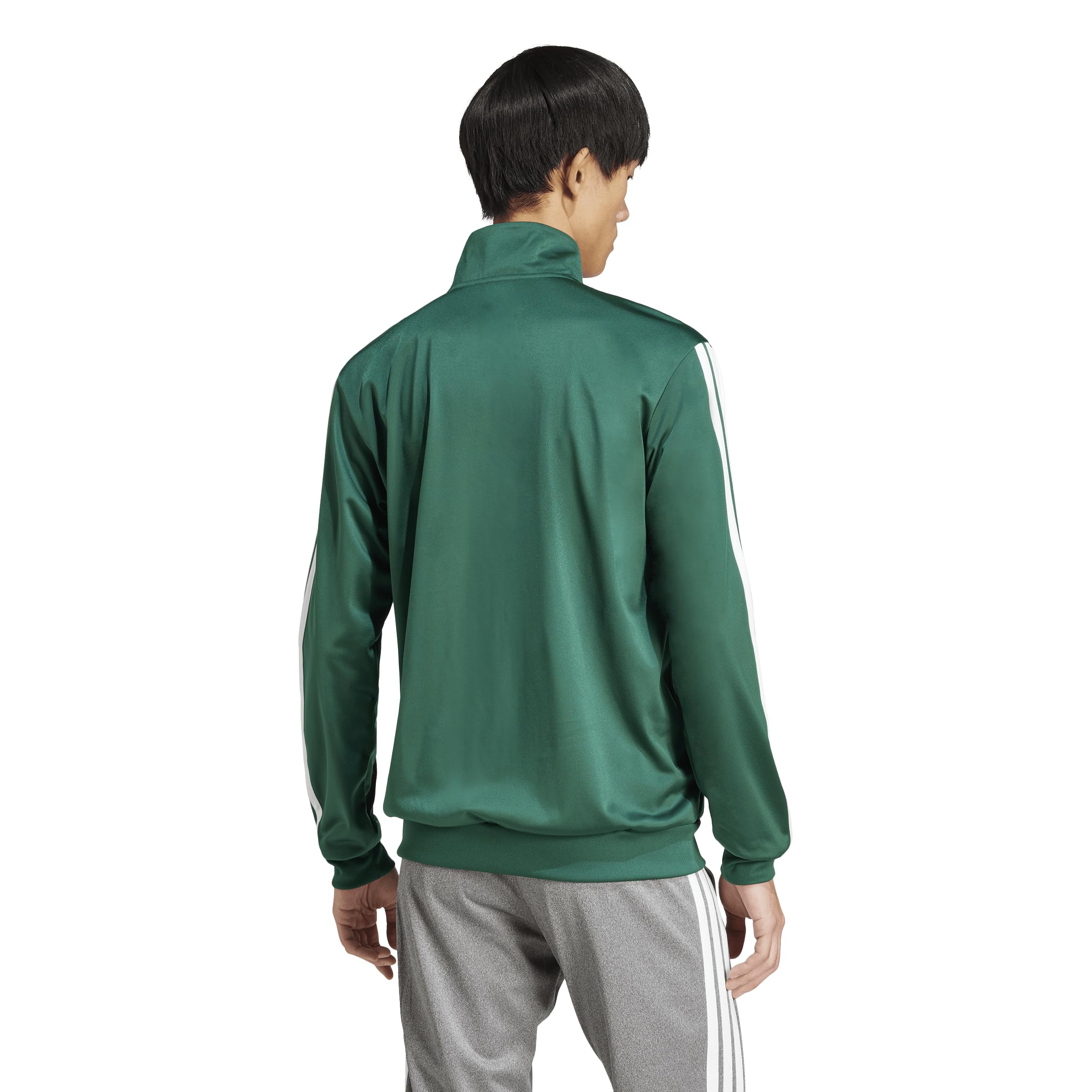 adidas Men's 3-Stripes Tricot Regular Sportswear Track Top, Collegiate Green, X-Large
