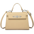 Eslcorri Top Handle Crossbody Bags for Women, Leather Small Clutch Purses and Handbags Elegant Shoulder Evening Bag, Khaki