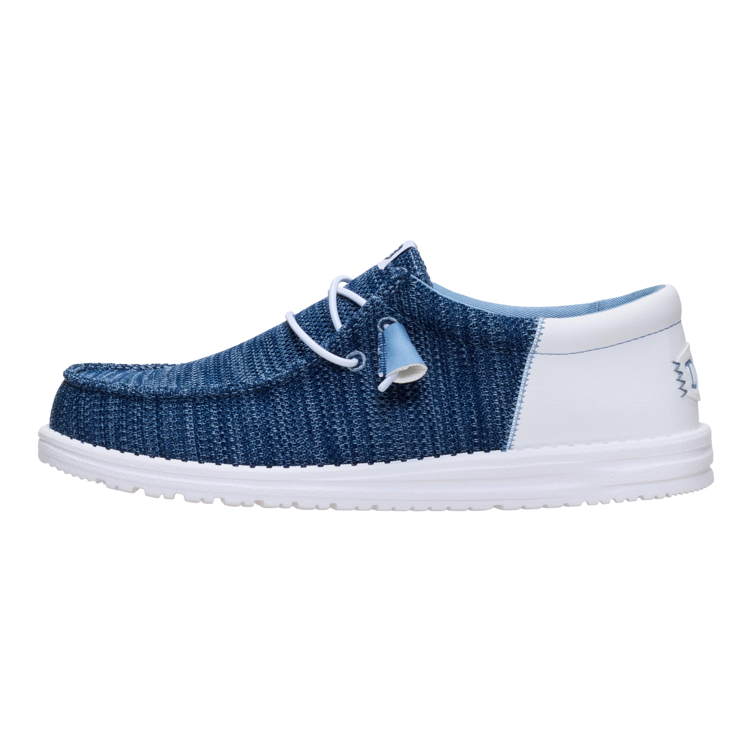 HEYDUDE Men's Wally Funk Craft Mesh Slip On Shoe, Navy Size 11 | Lightweight Casual Loafer