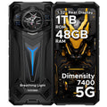 DOOGEE S200 Ultra Rugged Phone Unlocked, 5G Android 15 with 1.32" Secondary Display, 48GB+1TB Storage, 11000mAh, 66W Fast Charge, AI Quad Camera 100MP+32MP, 6.72" Rugged Smartphone Dual SIM/NFC/OTG