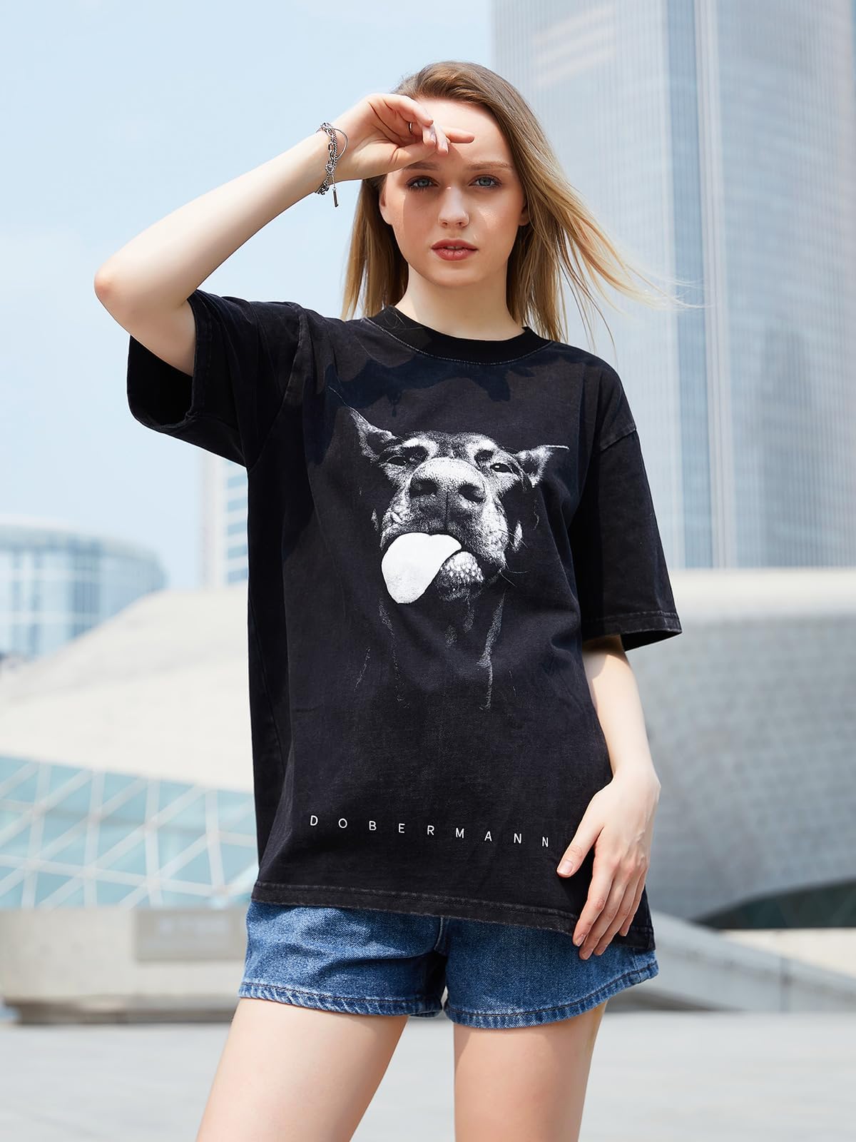 Laixton Men's Graphic Tees Shirt Unisex Cotton Oversized T-Shirt Short Sleeve Vintage Streetwear Casual Tee Top