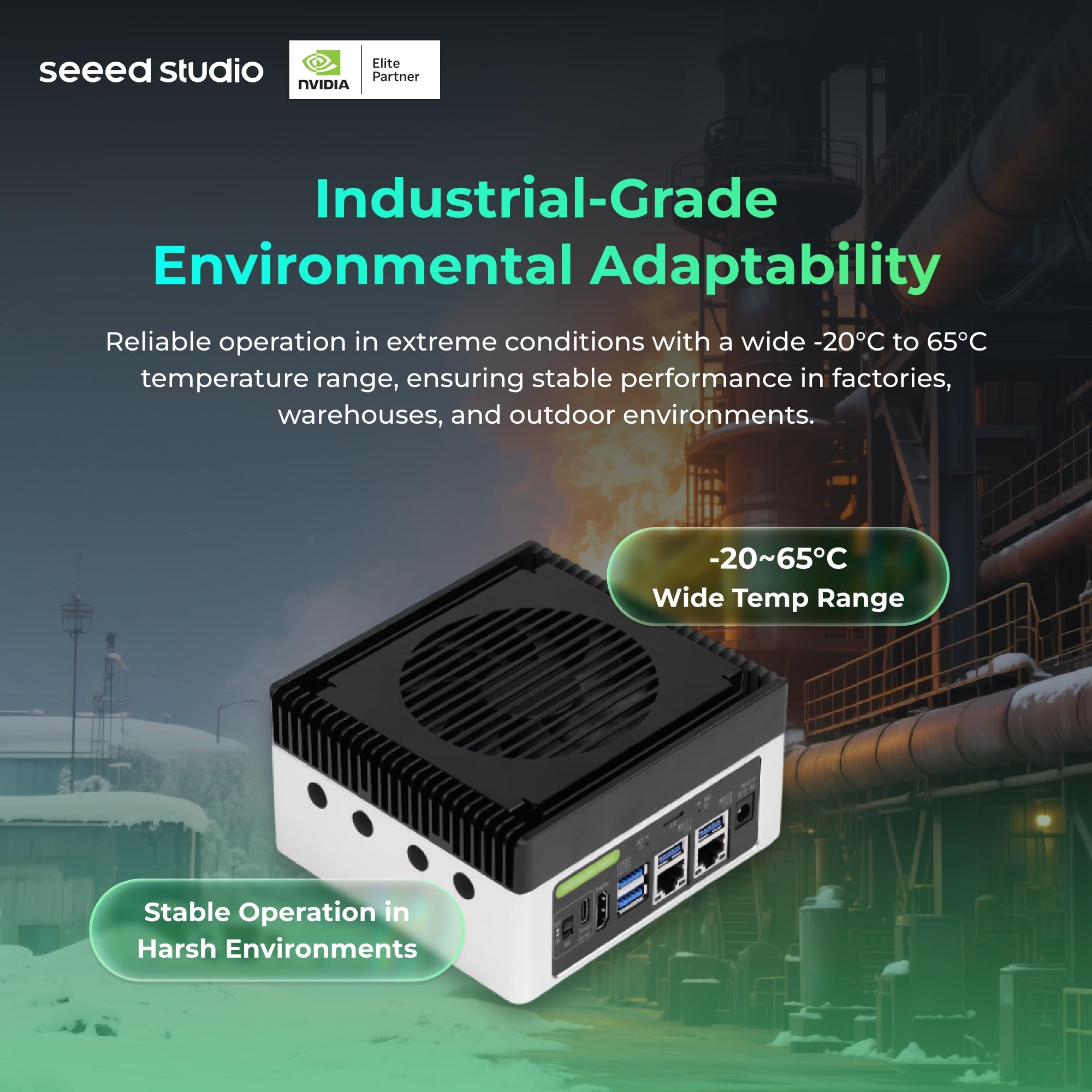 reComputer Super J4012 - Advanced Edge AI Computer with NVIDIA Jetson Orin NX 16GB
