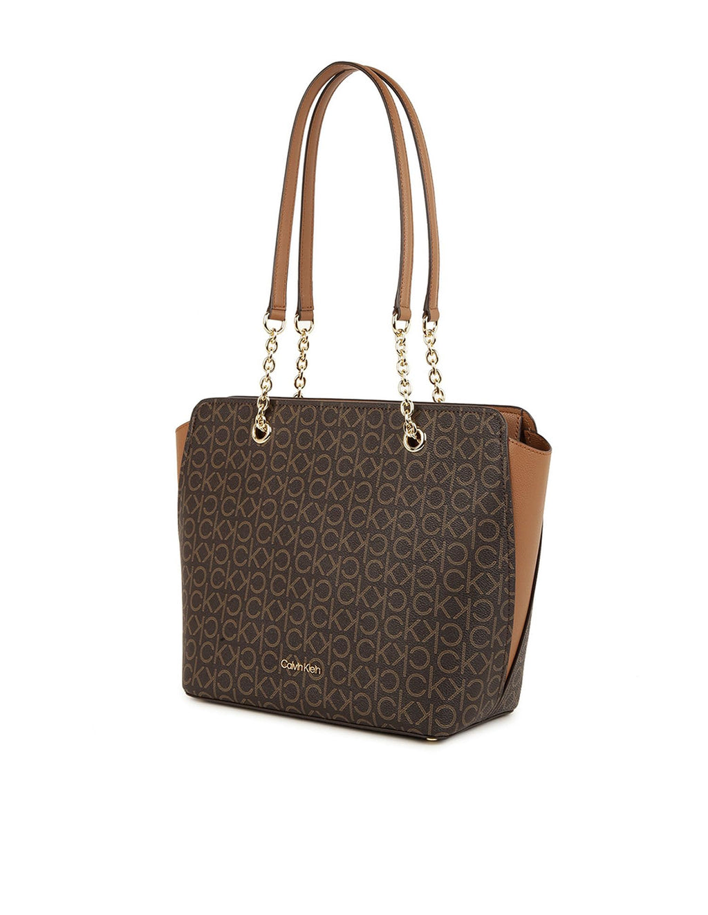 Calvin Klein Hailey Signature Top Zip Chain Tote