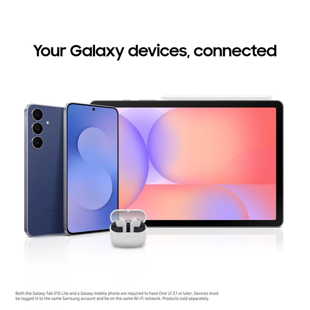 Samsung Galaxy Tab S10 Lite, 6GB RAM, 128GB, 2TB Expand, Long Battery Life, 10.9” LCD, S Pen for Note-Taking, Exynos 1380, Circle to Search, AI Tools, Gray