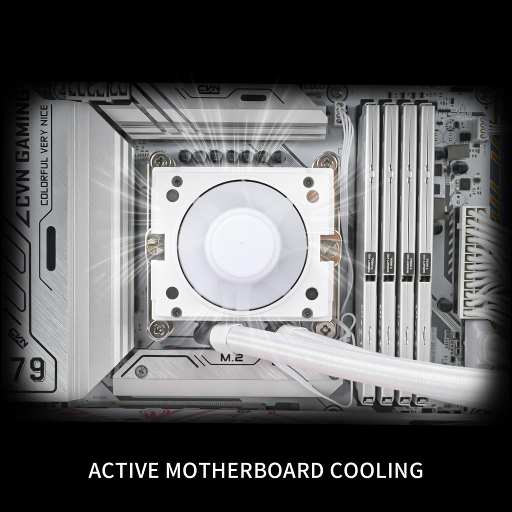 Thermalright Stream Vision 360 White-AIO Liquid Cooler,3x120mm Water Cooling,3.5in LCD Screen with Embedded Fan,for AM4/AM5,LGA1700/1851,High Performance Magnetic Cooling Head for 640x480 Resolution