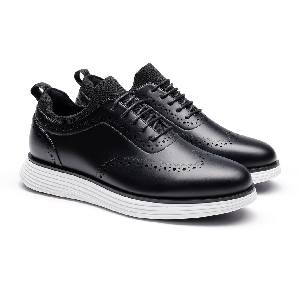 Bruno Marc Men's MaxFlex Dress Sneakers Oxfords Casual Wingtip Brogue Shoes,Size 13,Black,SBOX2326M